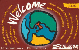 PREPAID PHONE CARD TELECOM WELCOME PROTOTIPO WCA (E77.39.1 - Tests & Services