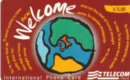 PREPAID PHONE CARD TELECOM WELCOME PROTOTIPO WCW (E77.39.2 - Tests & Services