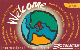 PREPAID PHONE CARD TELECOM WELCOME PROTOTIPO WBT (E77.39.3 - Tests & Services