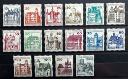 Berlin MiNr. 532-540, 587-590, 611, 614-615, "Burgen Und Schlösser", Postfrisch - Rolstempels
