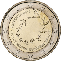 Slovénie, 2 Euro, 10 Ans De L'Euro, 2017, FDC, Bimétallique, KM:New - Slowenien