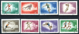 HUNGARY 1966 European Athletics Used.  Michel 2262-69 - Gebraucht