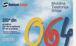 PREPAID PHONE CARD SERBIA (E79.40.3 - Jugoslawien