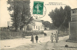 91 , ANGERVILLE , La Gare Des Chemins De Fer Du PO , * 393 27 - Angerville