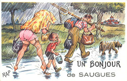 43 ,  Un Bonjour De SAUGUES , * 397 59 - Saugues