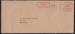 New Zealand 1971 Meter Cover 3c PANMURE To WELLINGTON Cookes Wire Ropes - Brieven En Documenten