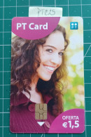 PORTUGAL USED PHONECARD PTC25 - SMILLING WOMAN - Portugal