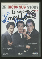 Les Inconnus - Didier Bourdon - Bernard Campan - Pascal Légitimus - DVD Signé - Schauspieler Und Komiker