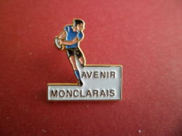 Pins Sport Rugby Avenir Montclarais - Montclar De Quercy - Tarn Et Garonne - Signé Prestimex - Rugby