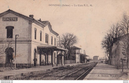 L9-26) DONZERE - DROME -  LA GARE P. L. M. - EN  1924  - ( 2 SCANS ) - Donzere