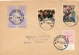 ENVELOPPE 1976   CACHET  MORMONT          2 SCANS - Covers & Documents