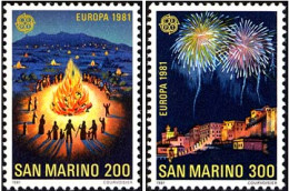 San Marino 1069/70 - Europa CEPT 1981 - MNH - 1981