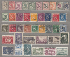 FINLAND SUOMI 40 Old Used (o) Different Stamps Lot #1533 - Verzamelingen