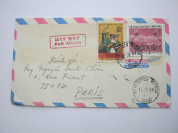 VIETNAM , 1980 , Brief  Nach Frankreich - Viêt-Nam