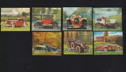 Bouthan ; Serie Voitures Anciennes, Old Cars Set;timbres Holographiques; Holografic Stamps; Ford, Renault, Mercedes, - Bhoutan