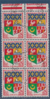 Bloc De 6 De Feuille Oblitérés, Armoiries De Villes: Oran N°1230A - 1941-66 Wappen