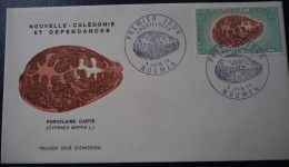 NOUVELLE CALEDONIE - FDC 1970 - PA116 PORCELAINE CARTE - Cartas & Documentos