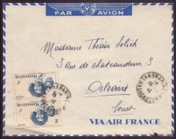 Madagascar, Enveloppe De 1946 De Tananarive Pour Orléans - Otros & Sin Clasificación