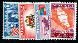 424 BCx Malaya 1957 Scott.80/83 Mnh** ( All Offers 20% Off! ) - Malaya (British Military Administration)