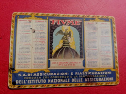 1933 Fiume Rijeka Assicurazione Calendario Tascabile  Pubblicitario Profumo - Tamaño Pequeño : 1921-40