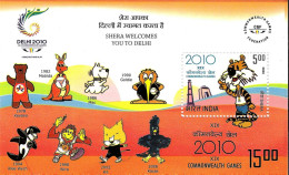INDIA 2008 DELHI 2010 19TH COMMONWEALTH GAMES MINIATURE SHEET MS MNH - Unused Stamps