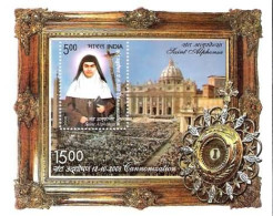 INDIA 2008 SAINT ALPHONSA MINIATURE SHEET MS MNH - Unused Stamps