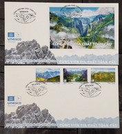 FDC Vietnam Viet Nam Covers 2021 : Global Geopark / Mountain / River (Ms1151) - Viêt-Nam