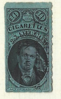 Timbres Fiscaux  - Etats Unis  - Cigarettes -   Cigare -  De Witt Clinton   - 1883 - Fiscali