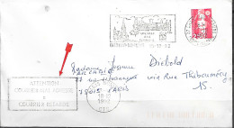 Curiosité Empreinte SECAP =o De Paris Bonvin CTC Du 18-12 1992 "Attention Courrier Mal Adressé - Briefe U. Dokumente