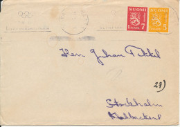Finland Cover Sent To Sweden 16-5-1947 With Lion Type Stamps - Covers & Documents