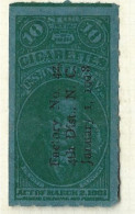 Timbres Fiscaux  - Etats Unis  - Cigarettes -   Cigare -  De Witt Clinton   - 1901 - Fiscale Zegels