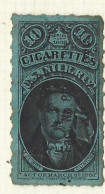 Timbres Fiscaux  - Etats Unis  - Cigarettes -   Cigare -  De Witt Clinton   - 1883 - Fiscale Zegels