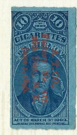 Timbres Fiscaux  - Etats Unis  - Cigarettes -   Cigare -  De Witt Clinton   - 1883 - Fiscale Zegels