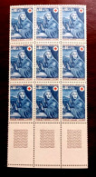 France 1969 Bloc De 9 Timbres Neuf** YV N° 1620 Croix Rouge L Hiver De Mignard - Feuilles Complètes