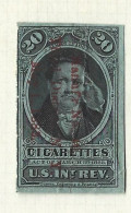 Timbres Fiscaux  - Etats Unis  - Cigarettes -   Cigare -  De Witt Clinton   -1883 - Fiscal