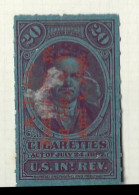 Timbres Fiscaux  - Etats Unis  - Cigarettes -   Cigare -  De Witt Clinton   -1893 - Fiscali