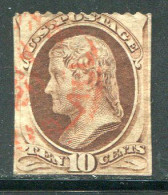 ETATS-UNIS- Y&T N°55- Oblitéré (défaut De Dentelure, Second Choix!!!) - Used Stamps