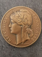 MEDAILLE BRONZE 1984 OFFERT SECRETAIRE D'ETAT DU MINISTRE DE LA DEFENSE 67mm142G - Francia