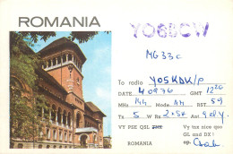 Romania Radio Amateur QSL Card Y06BCW Y05KDK Csab - Radio Amateur