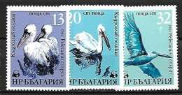 Bulgaria - MNH ** 198 Set 3/4 : Dalmatian Pelican -   Pelecanus Crispus - Pellicani