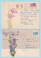 USSR 1967.0519-0606. Flora. Prestamped Covers (2), Used - 1960-69