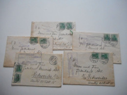 LOT DE 5 ENVELOPPES 14/18 ALLEMAGNE BADEN POUR L'ALSACE GUEBWILLER, 14° ARMEEKORPS - Collections (sans Albums)