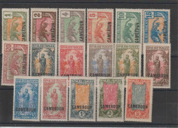 Cameroun 1921 Série Courante 84-100, 17 Val * Charnière MH - Unused Stamps