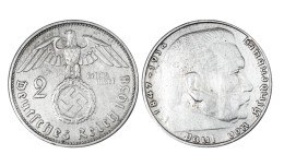 GERMANIA 2 REICHSMARK 1938 A IN ARGENTO KM# 93 - 2 Reichsmark