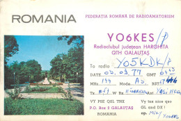 Romania Radio Amateur QSL Card Y06KES Y05KDK Galautas - Radio Amateur