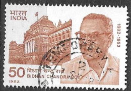 INDIA - 1982 - BIDHAN CHANDRA ROY - USATO (YVERT 724 - MICHEL 913) - Gebraucht