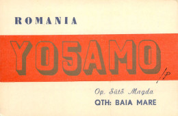 Romania Radio Amateur QSL Card Y05AMO Baia Mare Op. Suto Magda - Radio Amateur