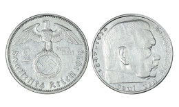 GERMANIA 2 REICHSMARK 1939 A IN ARGENTO KM# 93 - 2 Reichsmark