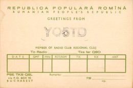 Romania Radio Amateur QSL Card Y05TD - Radio Amateur