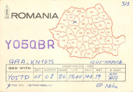 Romania Radio Amateur QSL Card Y05QBRCluj Napoca Y05TD - Radio Amateur